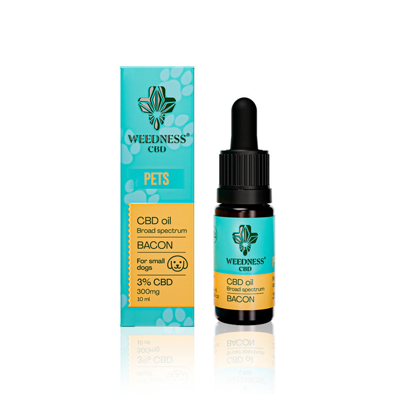 Óleo de CBD Weedness de bacon para cães 3% CBD (10ml)