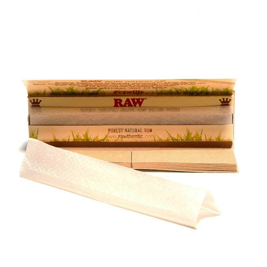 Mortalhas de Cânhamo Orgânico RAW Kingsize Connoisseur com filtro